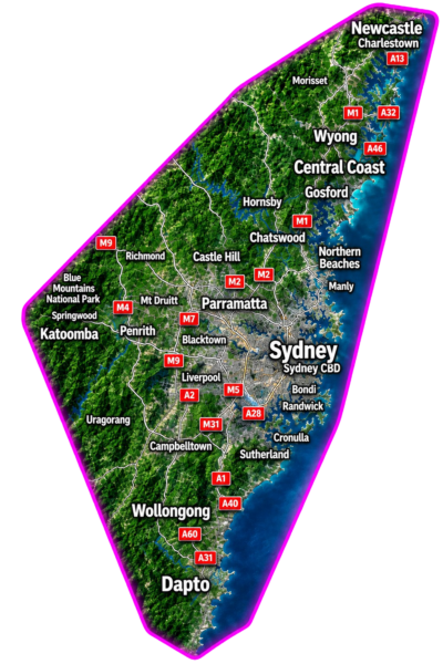 Microcement Services NSW - Areas We Service